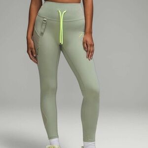 Lululemon Cargo Super-High-Rise Hiking Tight Leggings 25" Laurel Green Size 4